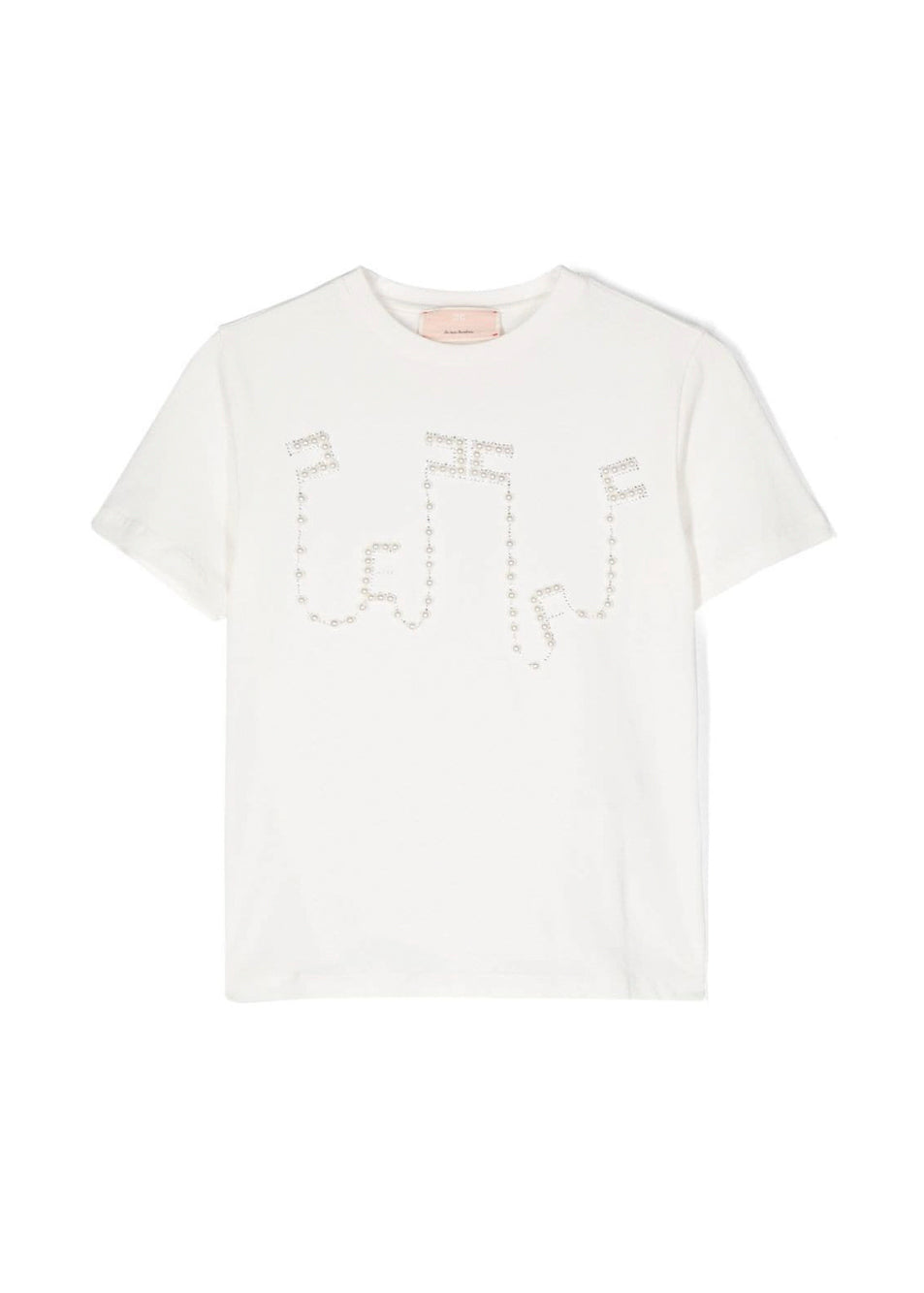 Elisabetta Franchi La Mia Bambina T-Shirt con Cristalli