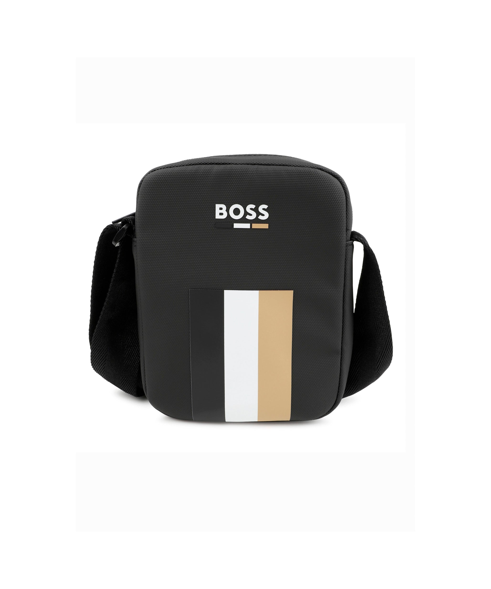 Boss Kids Marsupio Nero con Logo per Bambini