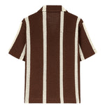 I'm Brian Camicia a Righe Marrone in Maglia per Bambini