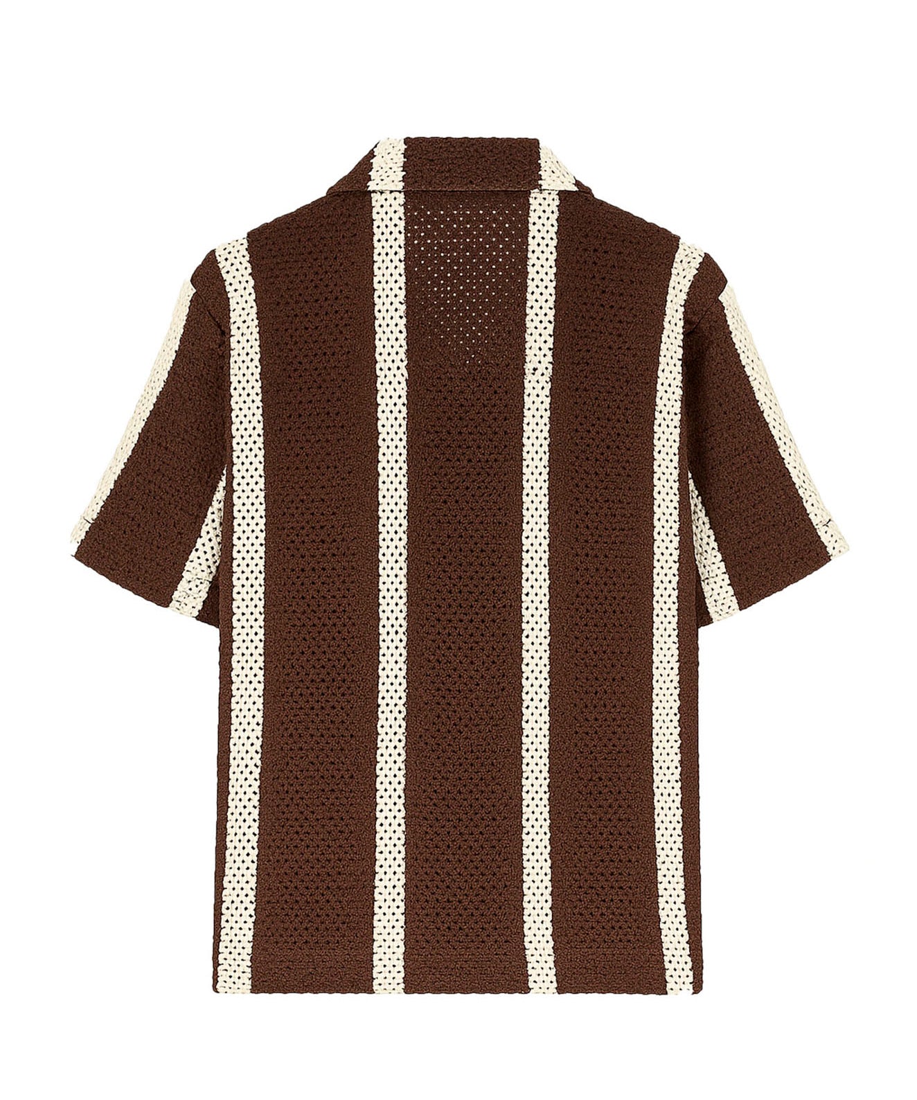 I'm Brian Camicia a Righe Marrone in Maglia per Bambini