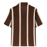 I'm Brian Camicia a Righe Marrone in Maglia per Bambini