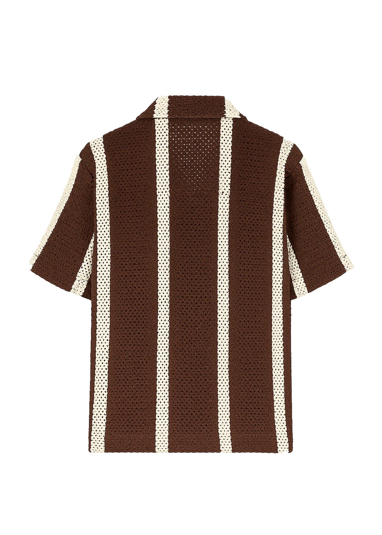 I'm Brian Camicia a Righe Marrone in Maglia per Bambini