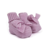 Coconnè Kids Scarpine Glicine con Fiocco per Neonate