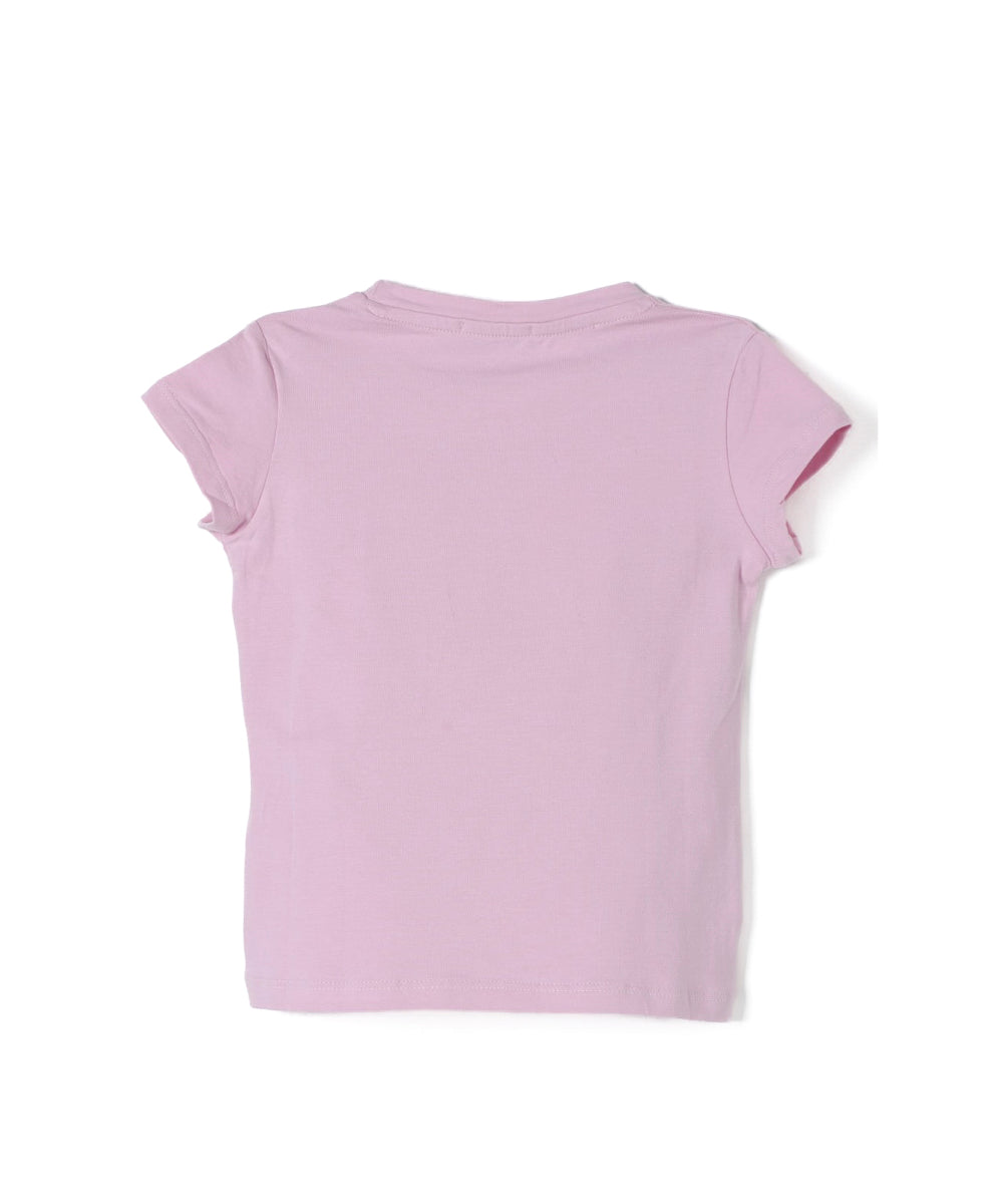 Pinko Kids T-shirt Rosa con Logo Love Birds