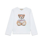 Twinset Kids T-Shirt Maniche Lunghe con Stampa Teddy per Bambine