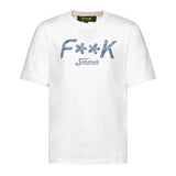 F**K Kids T-Shirt Bianco con Logo per Bambini
