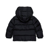 Dsquared2 Kids Bomber Nero Trapuntato con Logo Leaf per Neonati (retro)