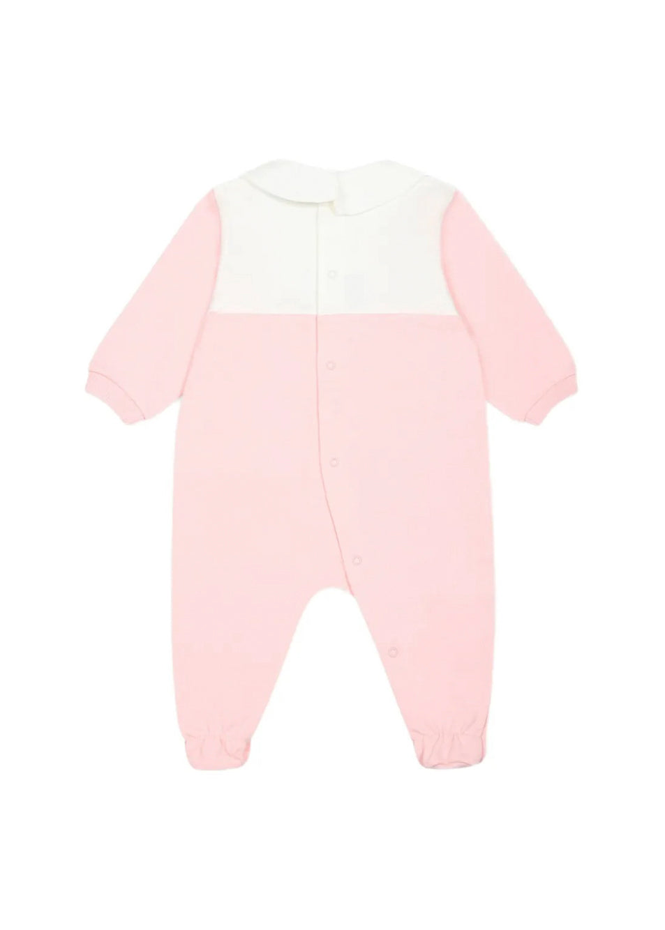 Moschino Kids Tutina Rosa con Stampa per Neonate