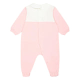 Moschino Kids Tutina Rosa con Stampa per Neonate