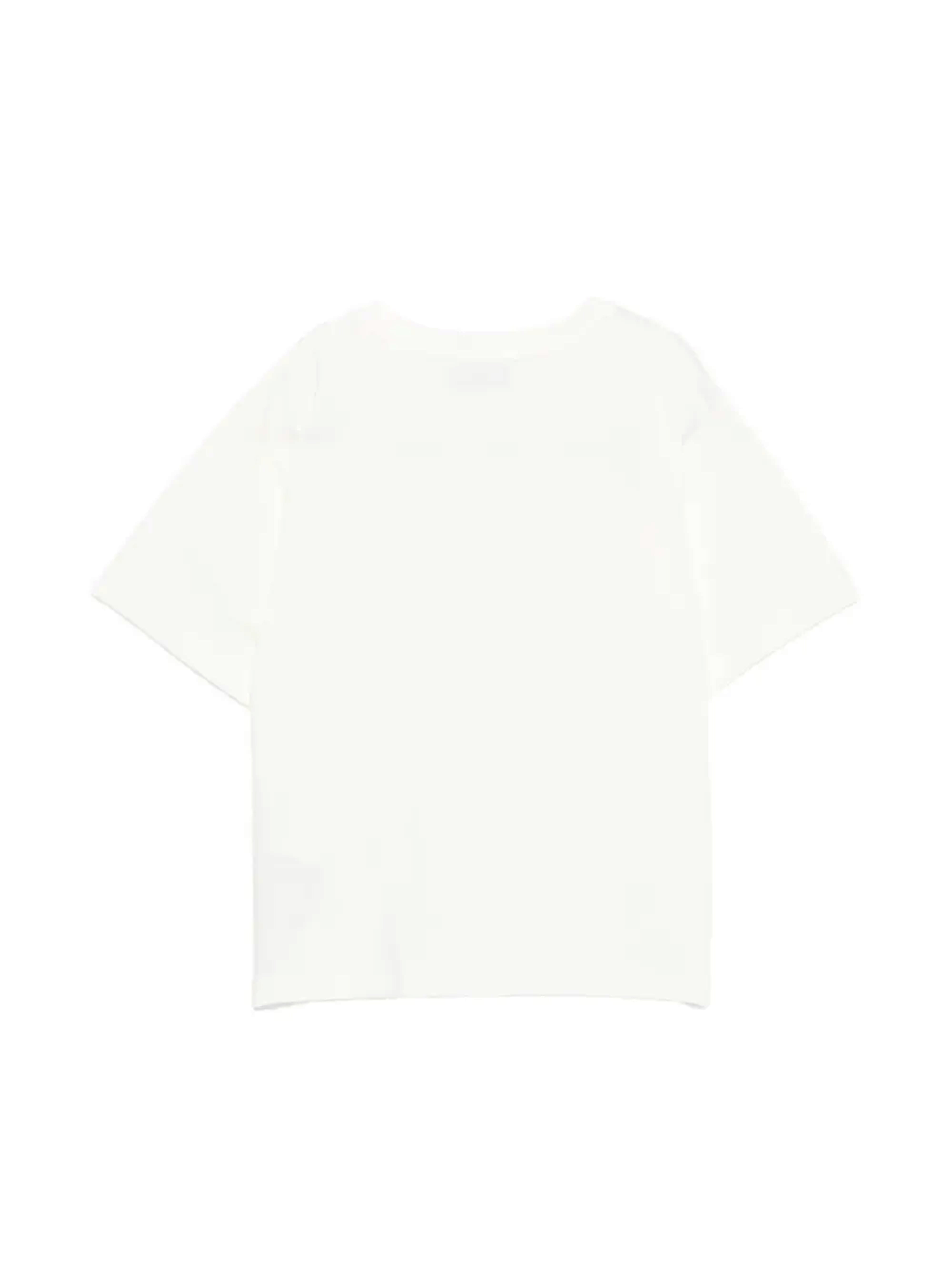 Moschino Kids Maxi T-Shirt Panna con Logo Teddy Bear per Bambine