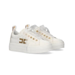 Elisabetta Franchi La Mia Bambina Sneakers Bianco con Logo per Bambine