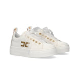 Elisabetta Franchi La Mia Bambina Sneakers Bianco con Logo per Bambine
