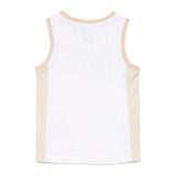 Barrow Kids White/Beige Logo Tank Top for Kids