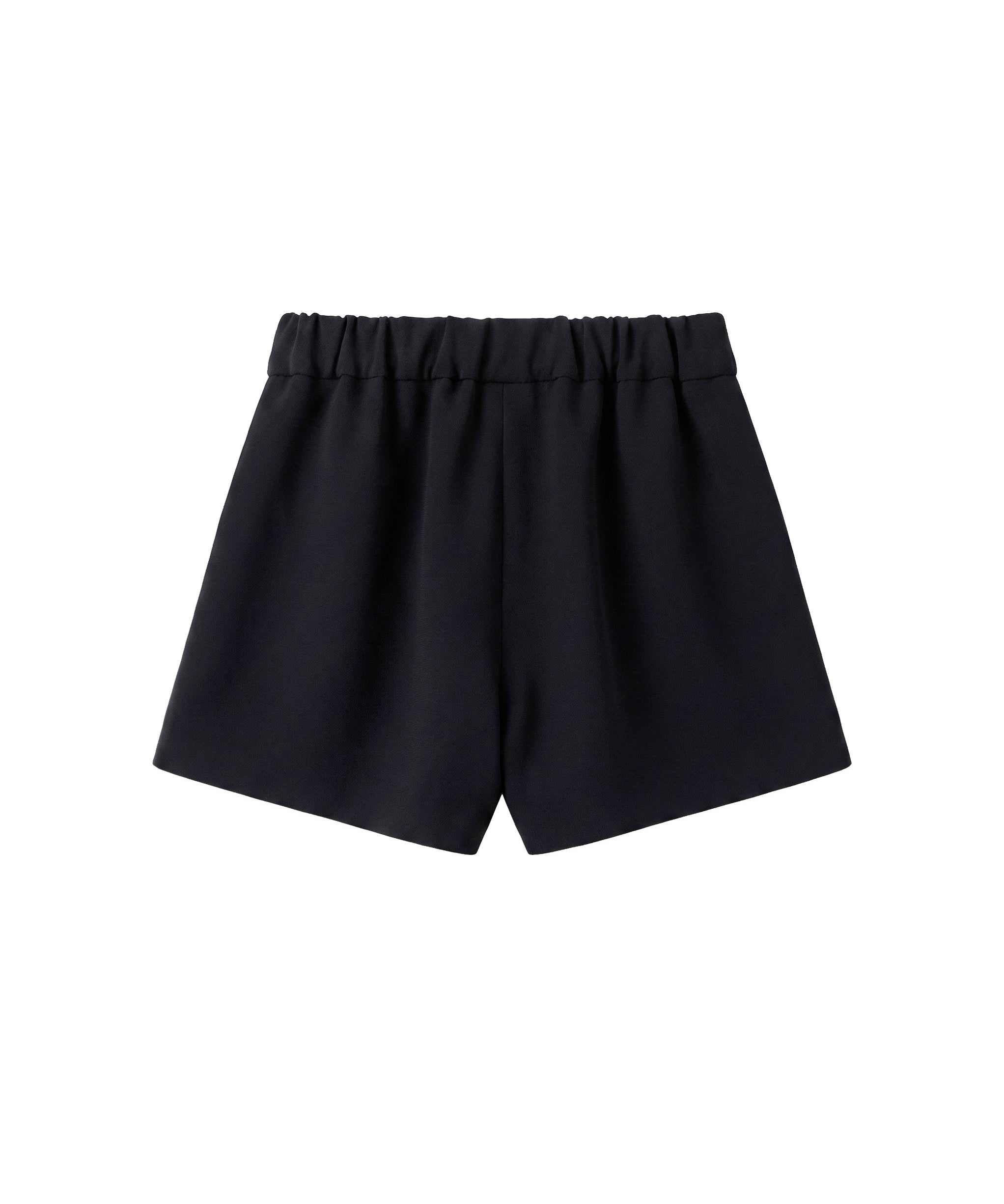 Elisabetta Franchi Kids Shorts Neri in Crêpe con Placca Logo Oro per Neonate