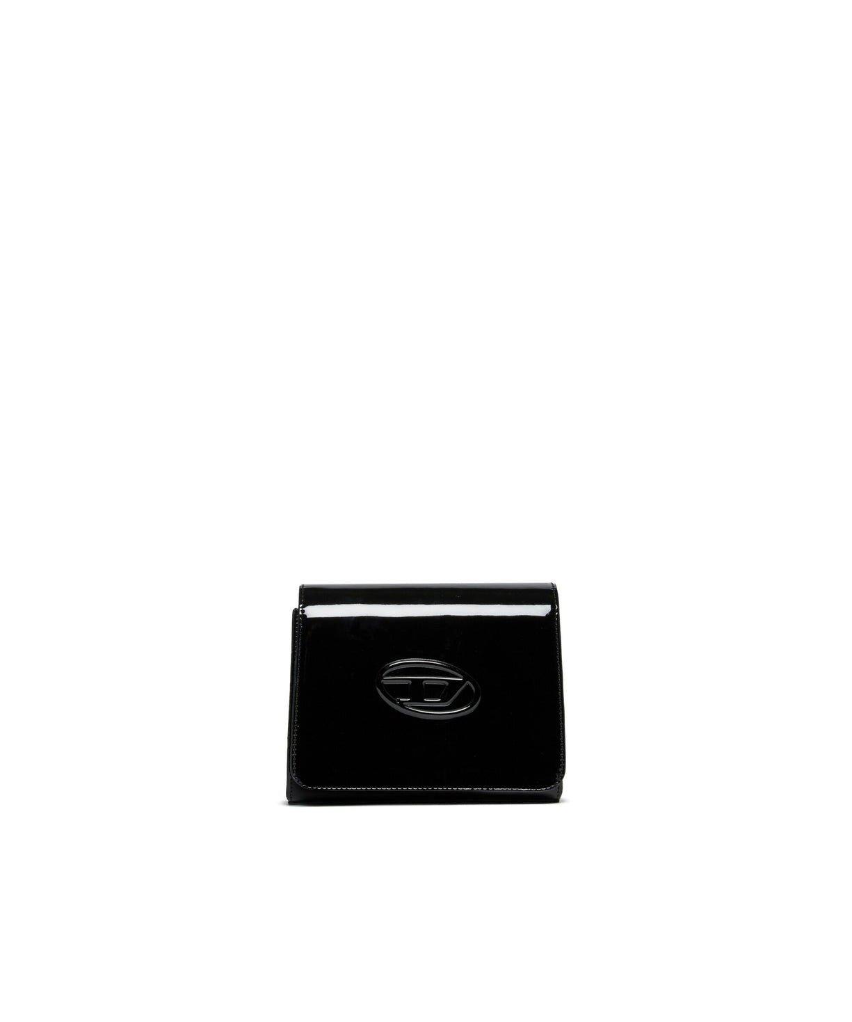 Diesel Kids Borsa Nera Lucida WROSE con Oval D per Bambine