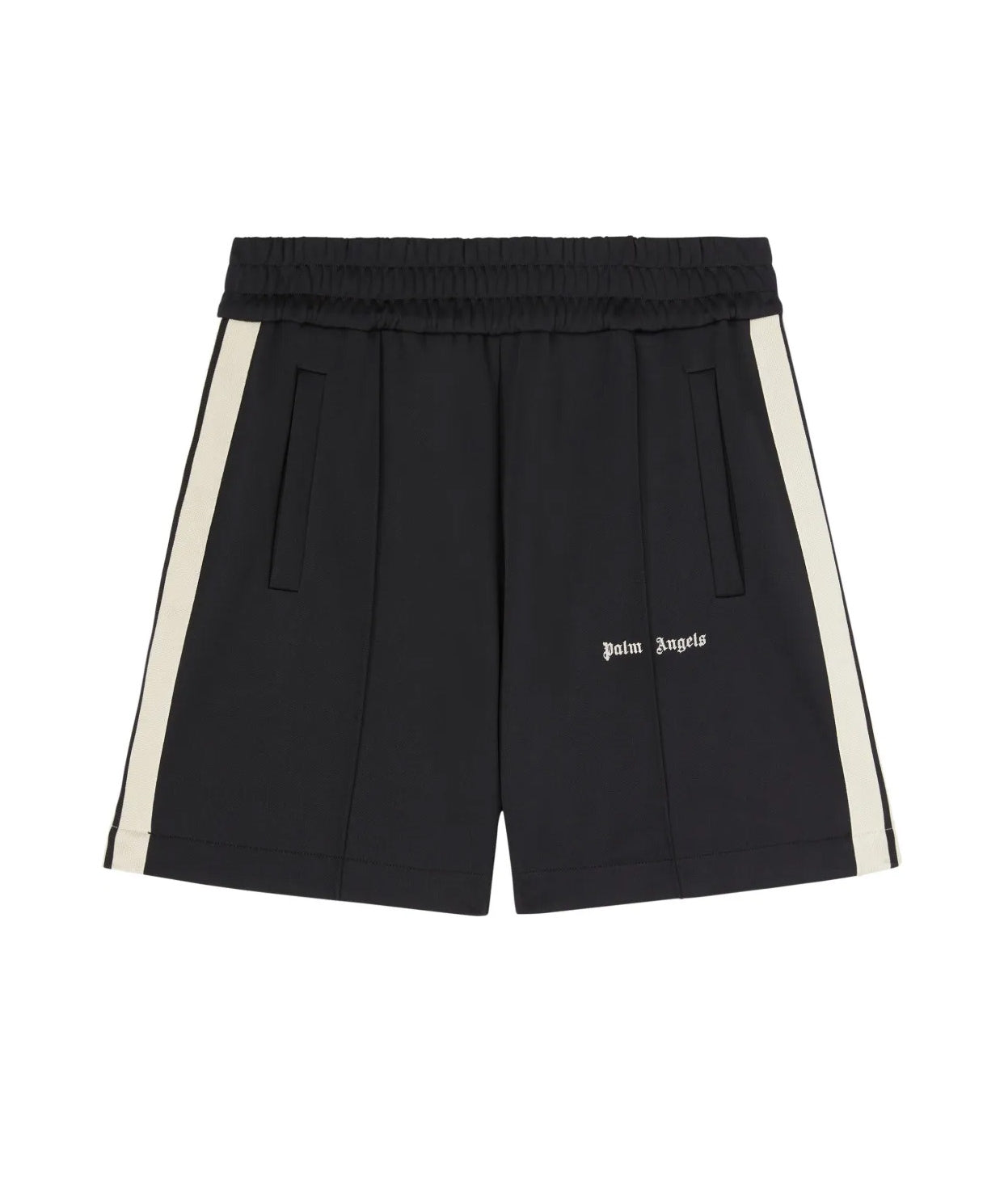 Palm Angels Kids Short Nero con Logo per Bambini