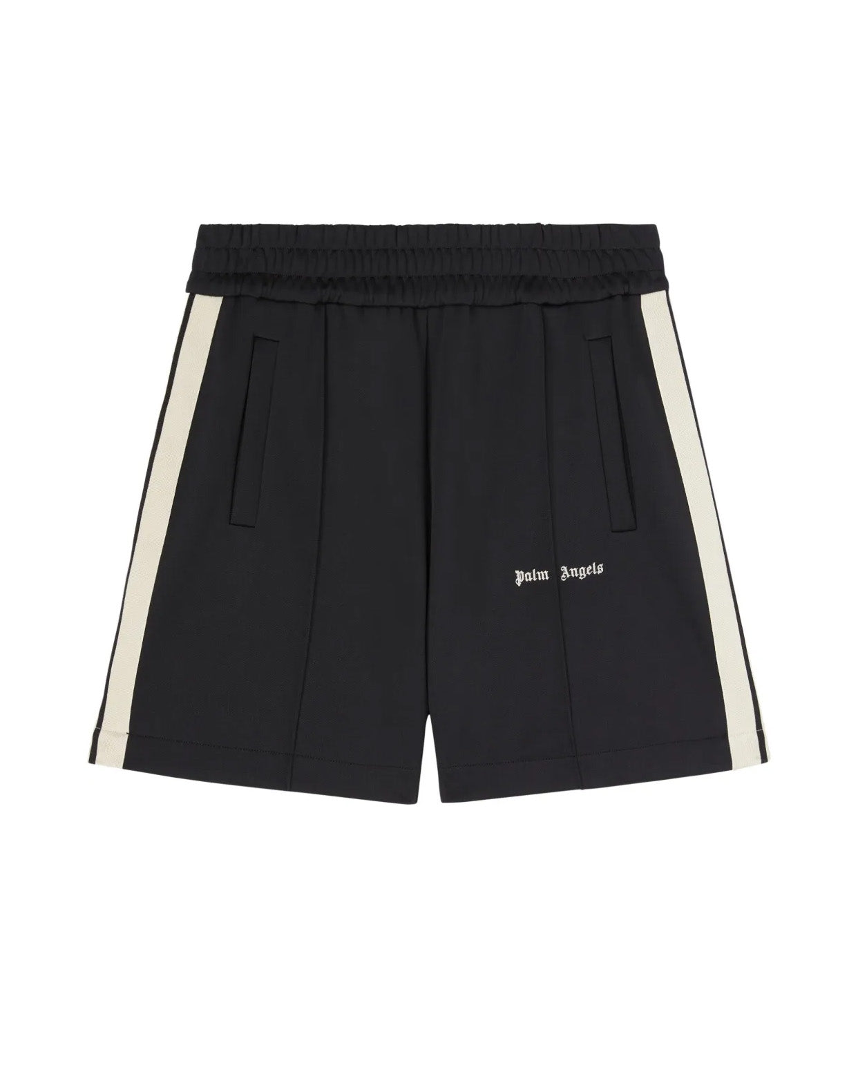 Palm Angels Kids Short Nero con Logo per Bambini
