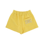 Elisabetta Franchi La Mia Bambina Short Sun con Dettaglio Logo Oro per Bambine