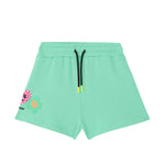 Barrow Kids Short Menta con Stampe per Bambine