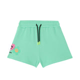 Barrow Kids Short Menta con Stampe per Bambine