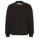 Palm Angels Kids Felpa Nero con Logo per Bambini