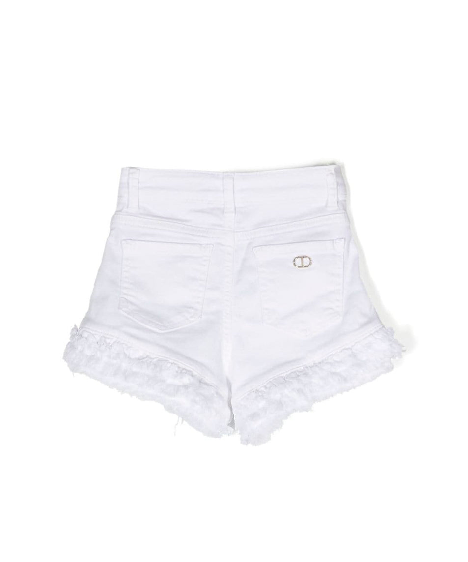Twinset Kids Short Bianco per Bambine(RETRO)