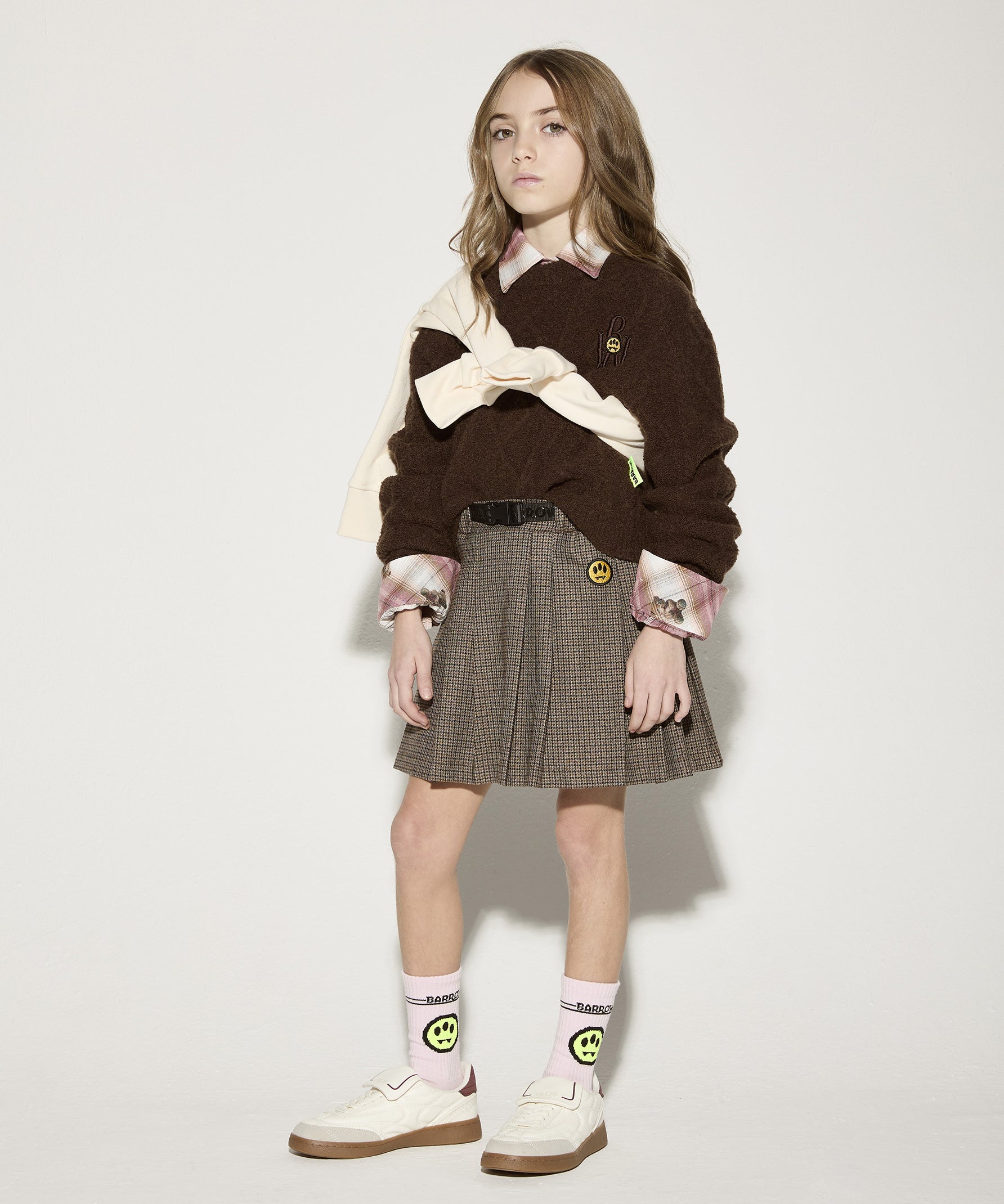 Barrow Kids Gonna a Quadri Marrone per Bambine