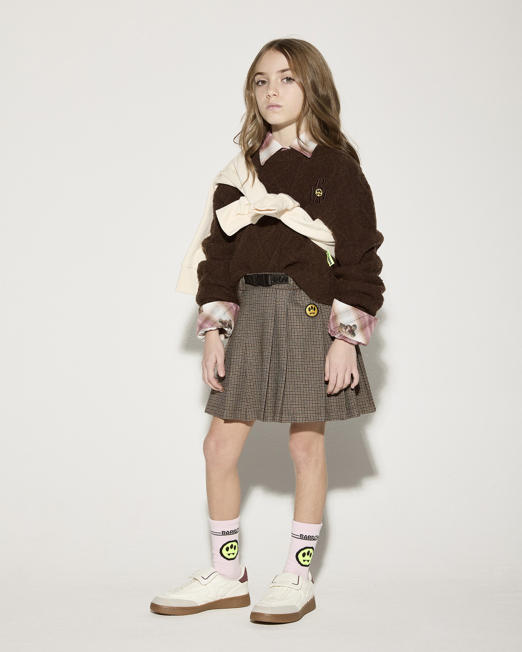 Barrow Kids Gonna a Quadri Marrone per Bambine