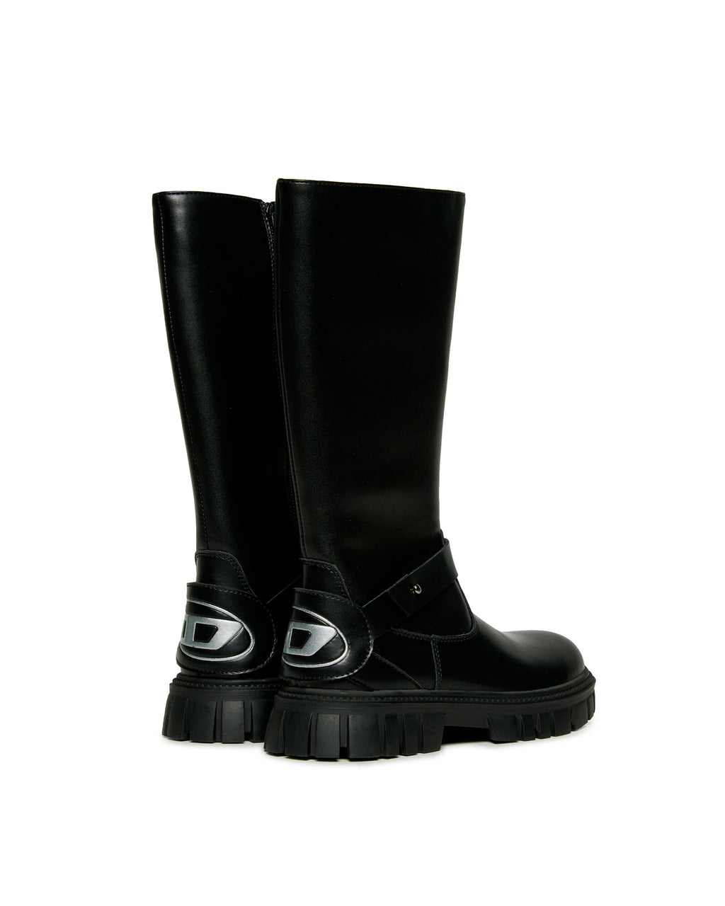 Diesel Kids Stivale Nero Lucido per Bambine