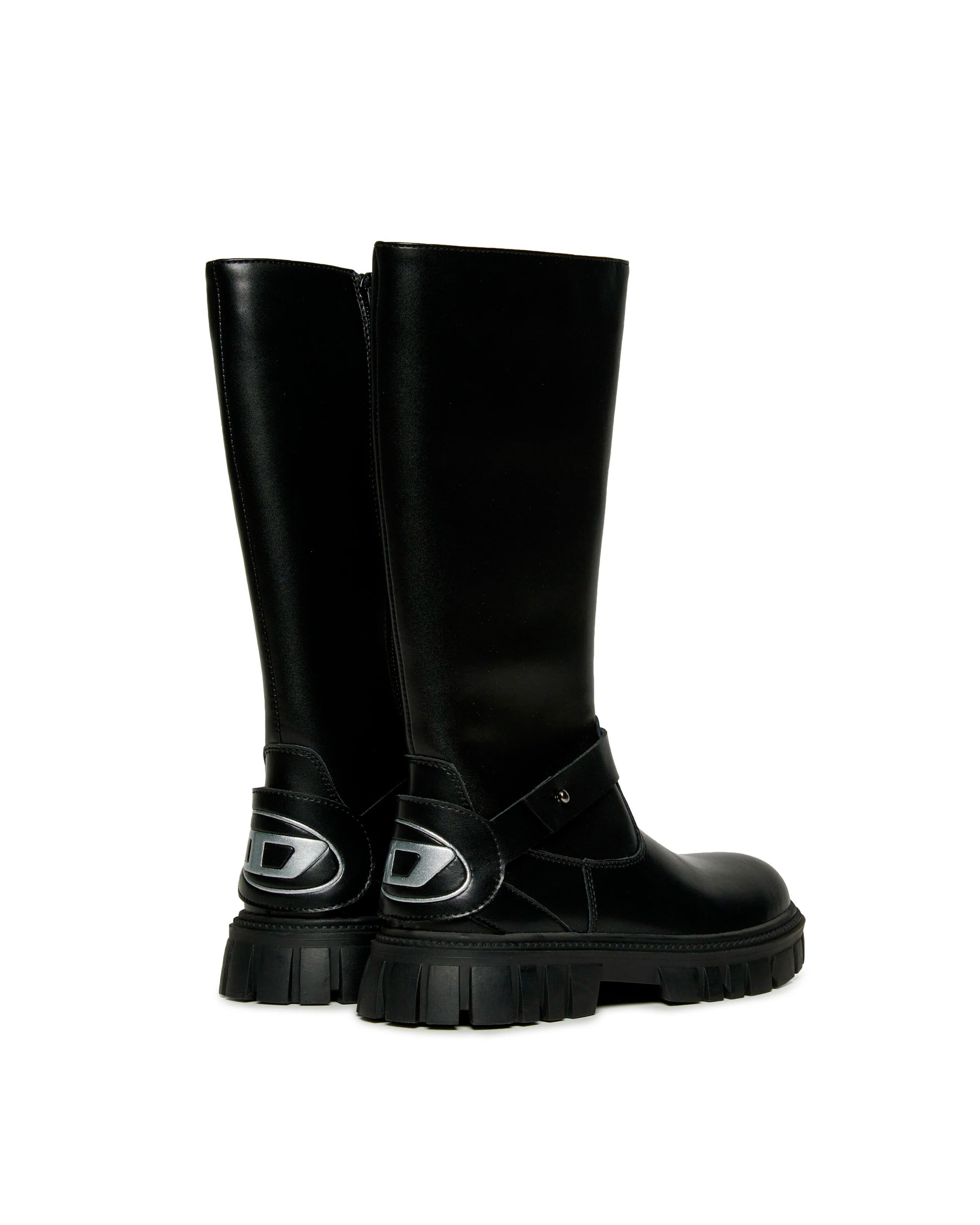 Diesel Kids Stivale Nero Lucido per Bambine