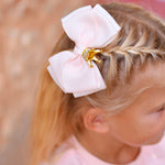 Angel's Face Kids Fermaglio per Capelli Pink Bow con Corona per Bambine