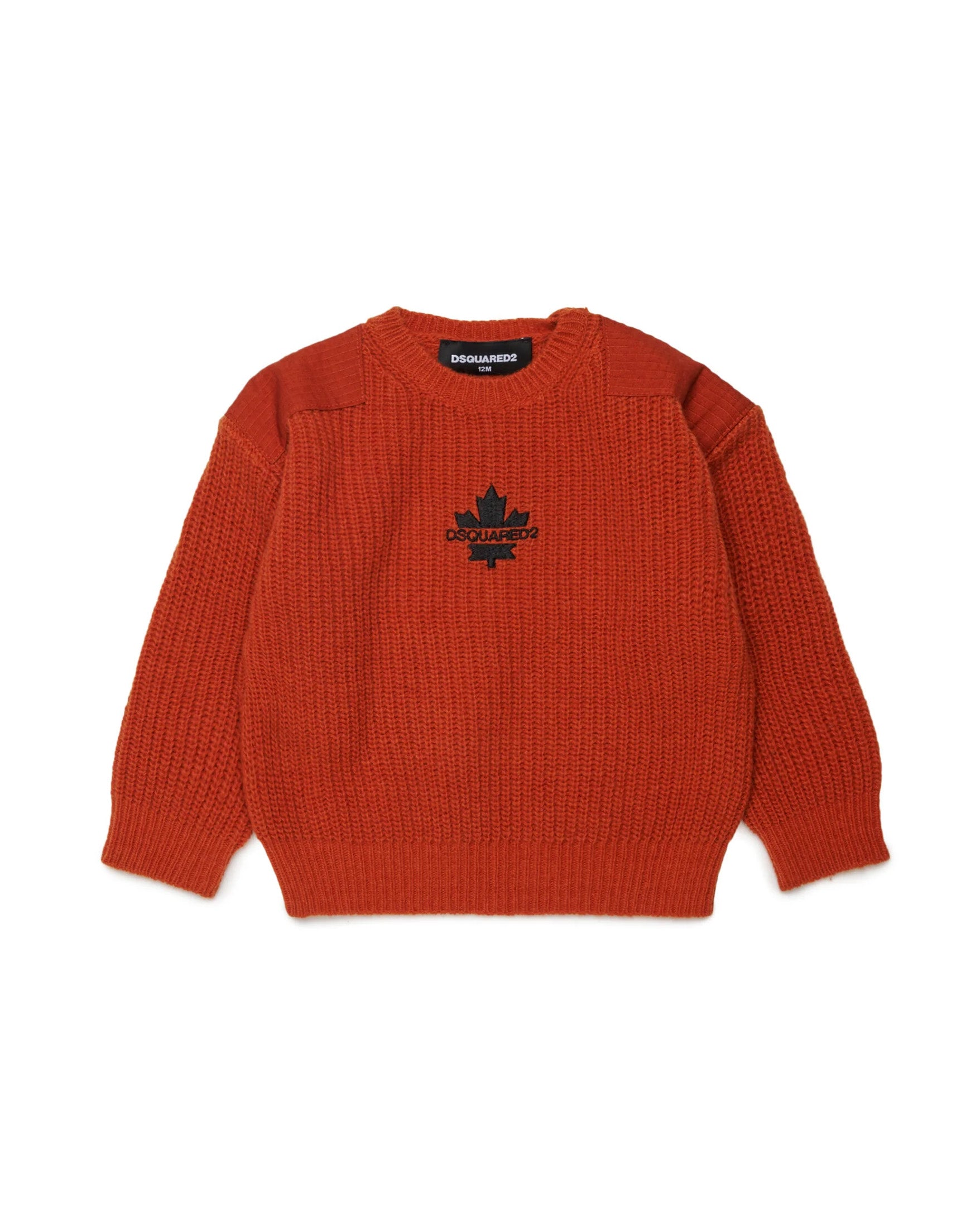 Dsquared2 Kids Maglione Terracotta con Logo per Unisex