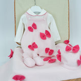 Le Coconne Corredino Rosa con Fiocchi per Neonate