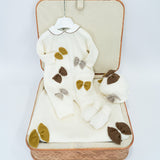 Le Coconne Corredino Bianco con Fiocchi per Neonate