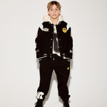 Barrow Kids Giubbino Invernale Sportivo Nero Unisex con Cappuccio per BAmbini