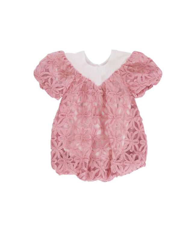 Cocò et Mamà Abito Mimosa Rosa per Neonate