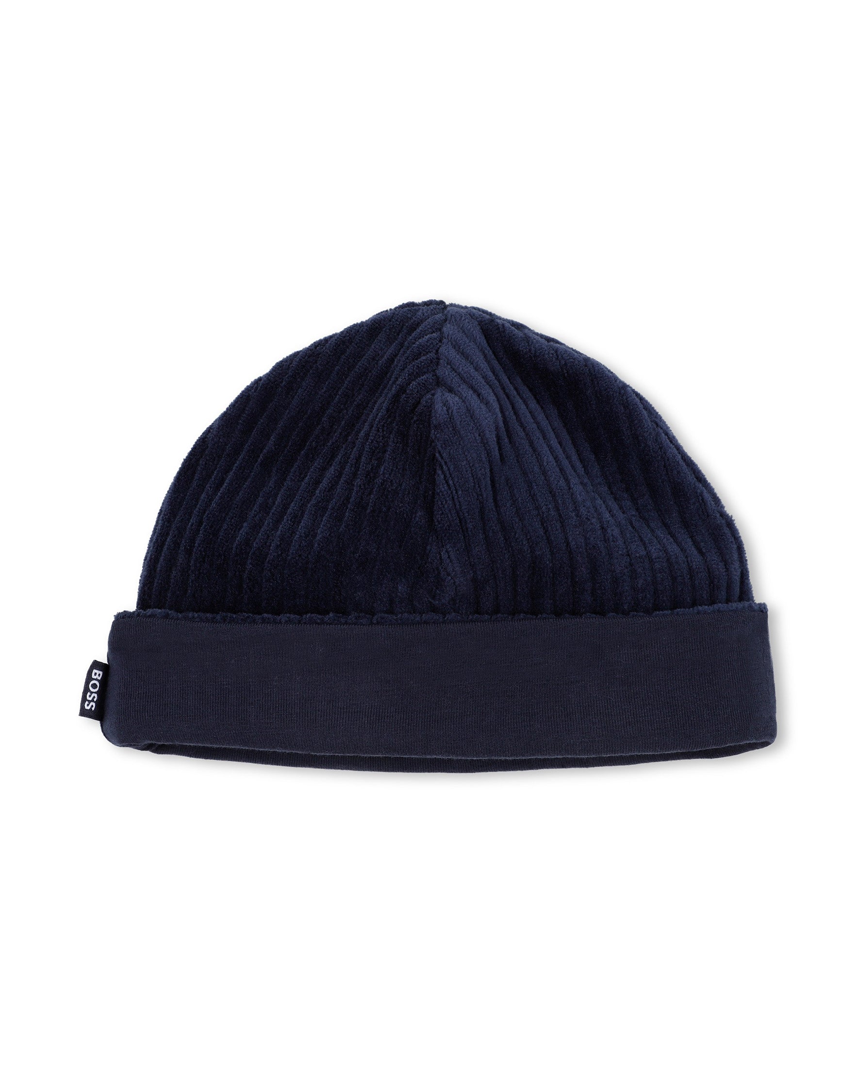 Boss Kids Tutina + Cappello Navy in Cotone per Neonati