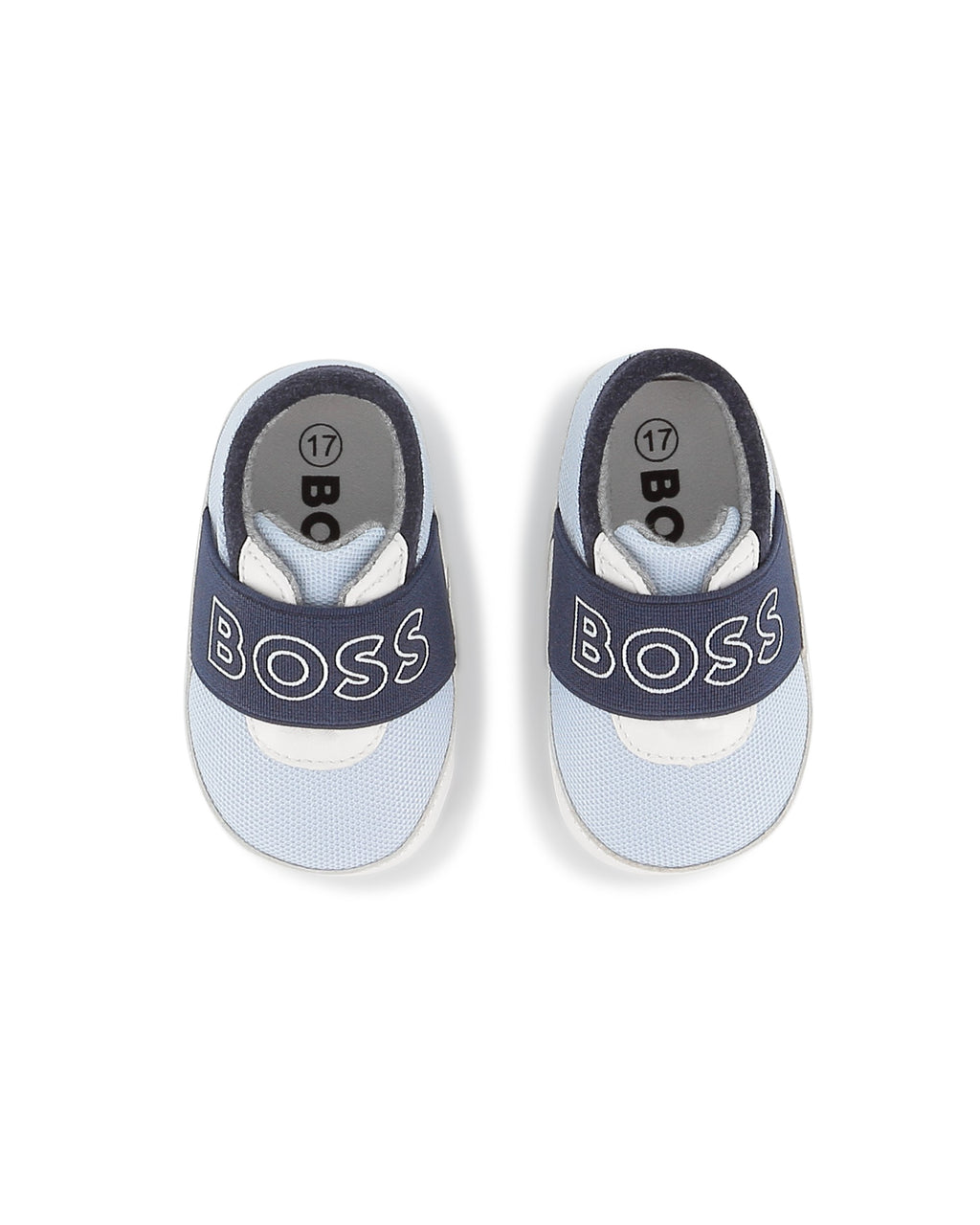 Boss Kids Scarpette Marine con Scritta per Neonati