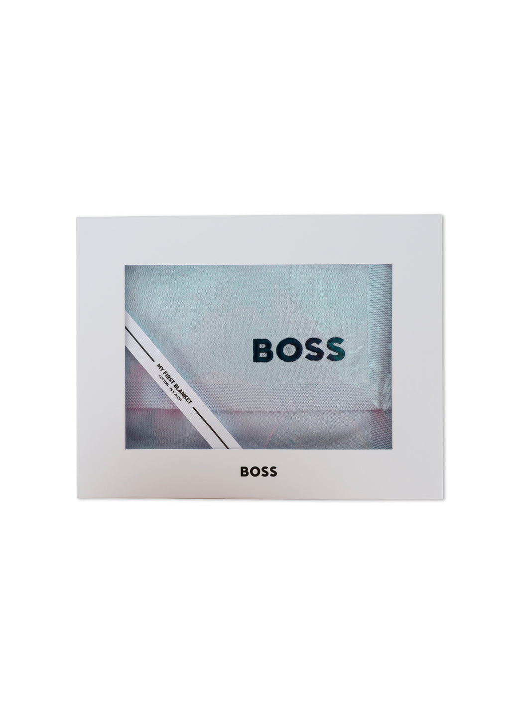 Boss Kids Coperta Blue Sky in Cotone per Neonati