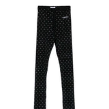 Pinko Kids Leggings Nero con Strass per Bambine