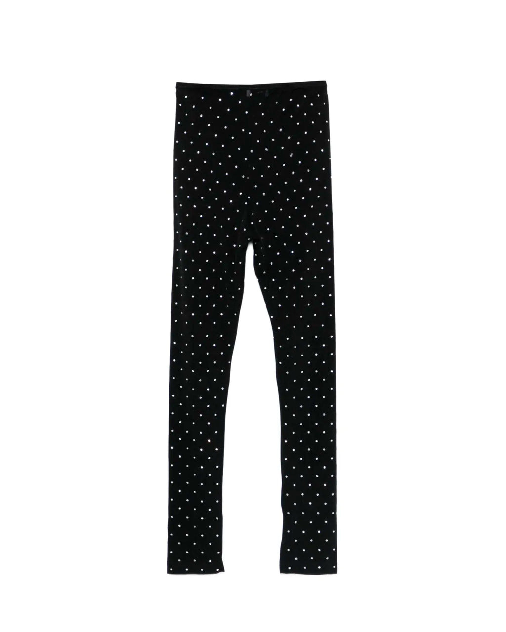 Pinko Kids Leggings Nero con Strass per Bambine