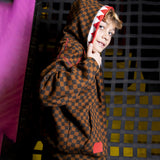 Sprayground Kids Felpa con Cappuccio Marrone per Bambini