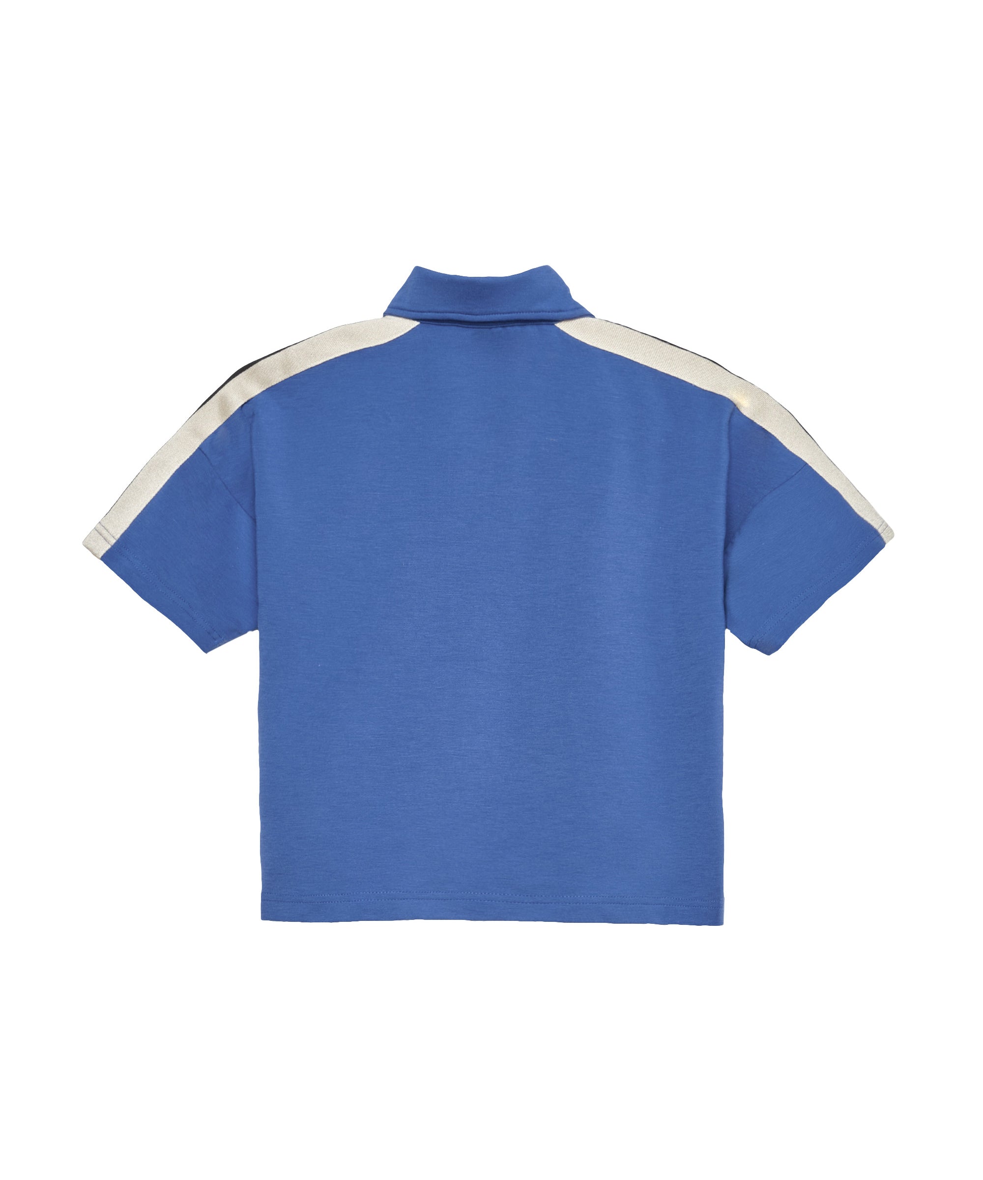 Palm Angels Kids Polo Blu con Logo per Bambini