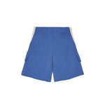 Palm Angels Kids Short Cargo Blu con Logo per Bambini