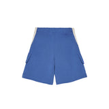 Palm Angels Kids Short Cargo Blu con Logo per Bambini