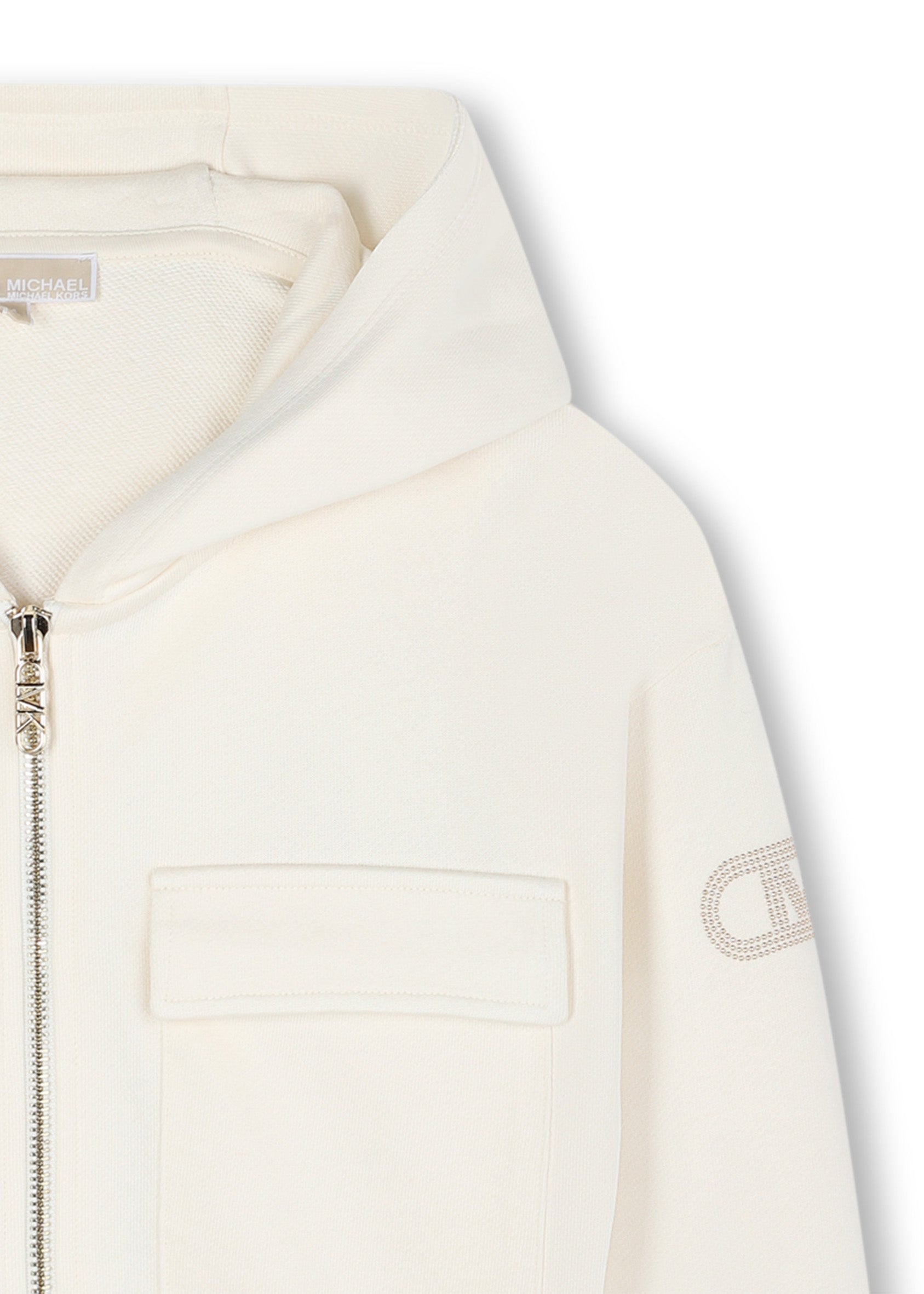 Michael Kors Kids Felpa Crema per Bambina