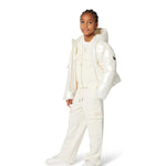 Michael Kors Kids Felpa Crema per Bambina