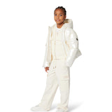 Michael Kors Kids Felpa Crema per Bambina