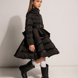 Elisabetta Franchi La Mia Bambina Piumino Nero Long per Bambine