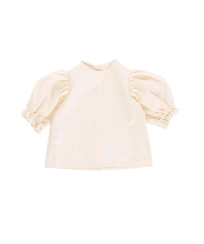Cocò et Mamà Camicia Luna Baby Crema per Neonate